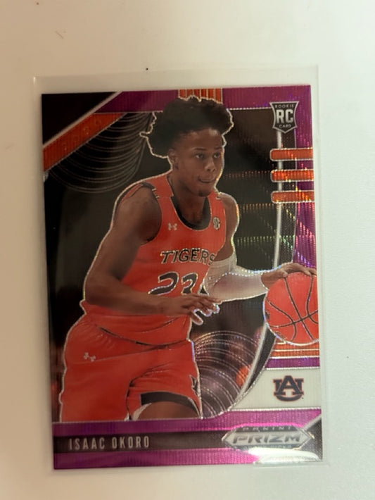 2020 Prizm Panini Prizm Draft Picks Collegiate - Red Ice | Isaac Okoro