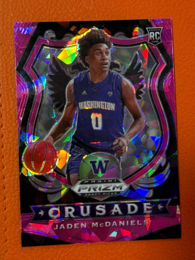 2020 Panini Prizm Draft Picks Collegiate - Pink Ice | Jaden McDaniels