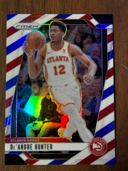 2024 Prizm Panini Prizm - Prizms Red White and Blue | De'Andre Hunter