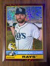 2025 Topps Heritage - Chrome Burgundy Sparkle Refractor | Brandon Lowe