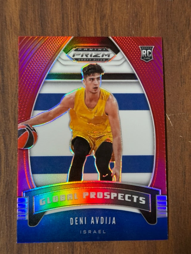 2020 Panini Prizm Draft Picks Collegiate - Red White and Blue | Deni Avdija