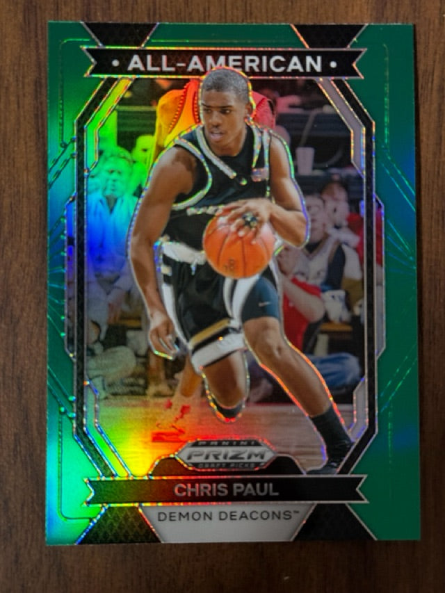 2024 Prizm Panini Prizm Draft Picks - All-American Prizms Green | Chris Paul