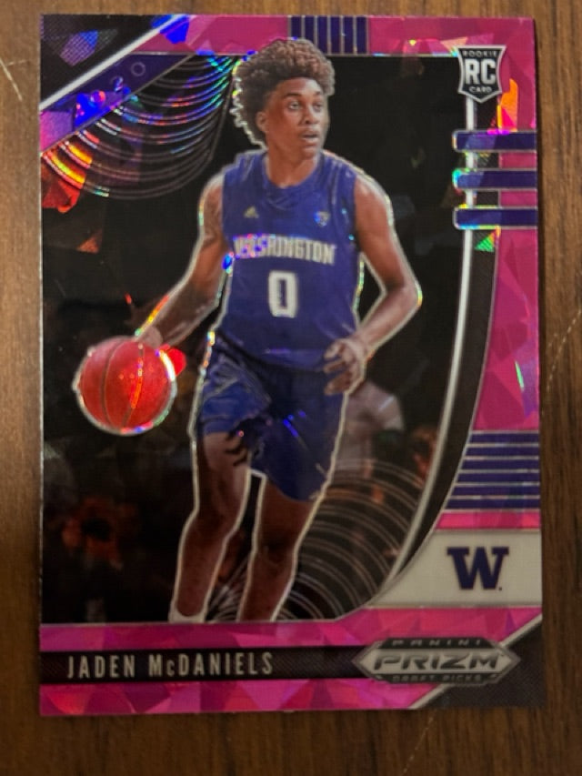 2020 Prizm Panini Prizm Draft Picks Collegiate - Pink Ice | Jaden McDaniels