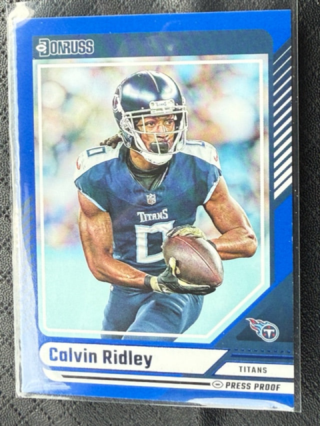 2024 Donruss Press Proof Blue | Calvin Ridley