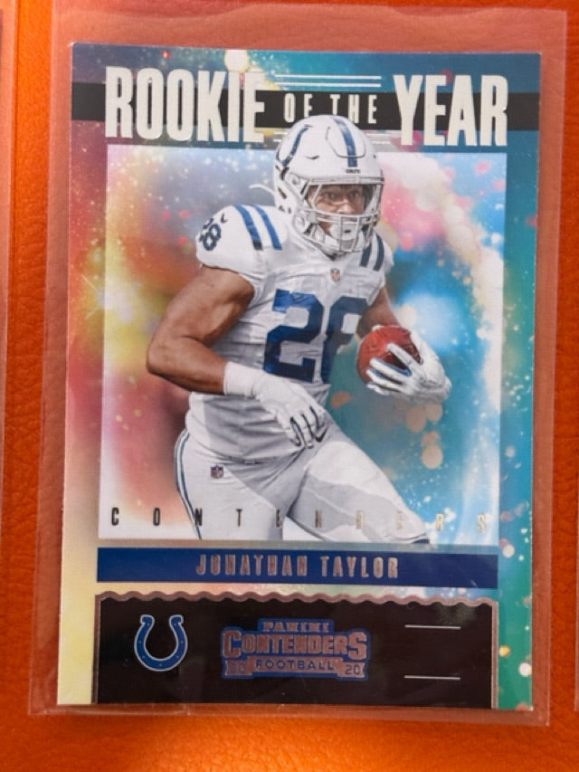 2020 Panini Contenders - Rookie of the Year Contenders | Jonathan Taylor