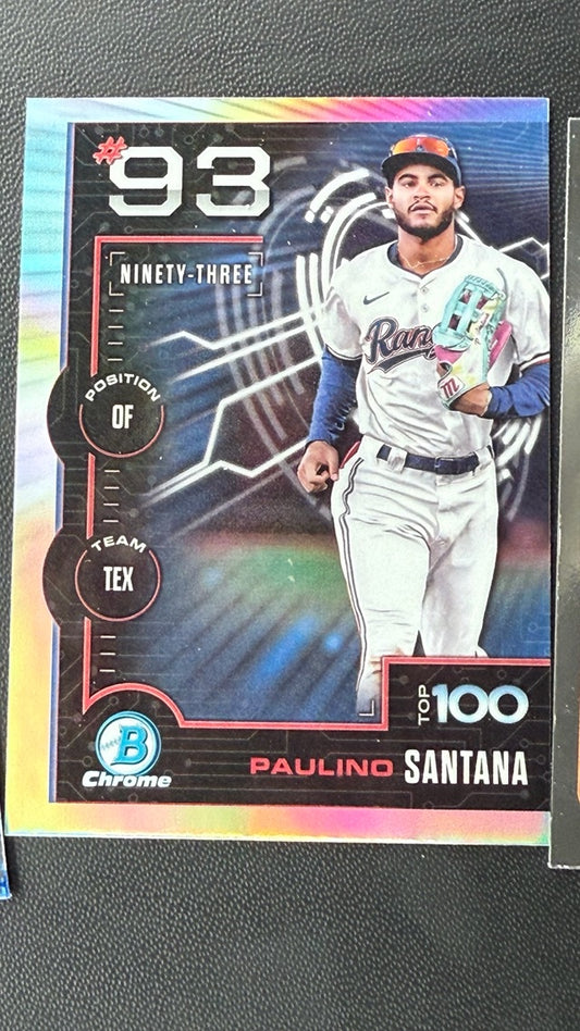 2025 Bowman Bowman Scouts Top 100 | Paulino Santana