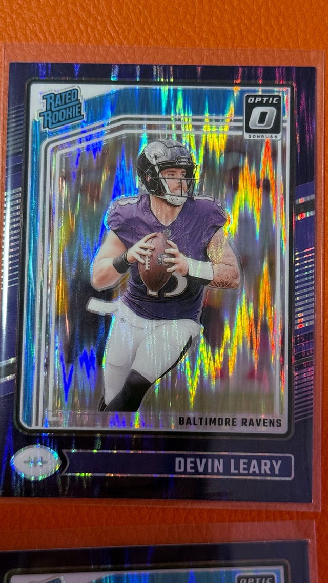 2024 Optic Donruss Optic - Purple Shock | Devin Leary