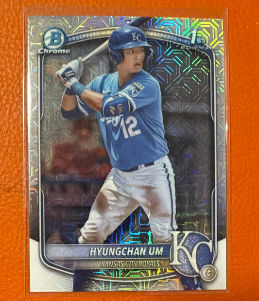 2025 Bowman Chrome Prospects Mega Refractor | Hyungchan Um
