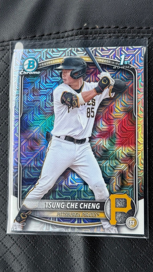2025 Bowman Chrome Prospects Mega Refractor | Tsung-Che Cheng