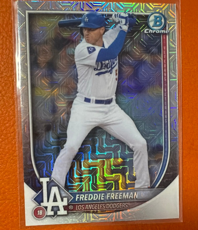 2025 Bowman Chrome Base Set Mega Refractor | Freddie Freeman