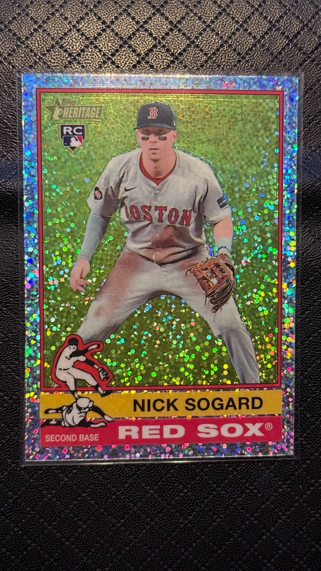 2025 Topps Heritage - Chrome Light Blue Sparkle Refractor | Nick Sogard