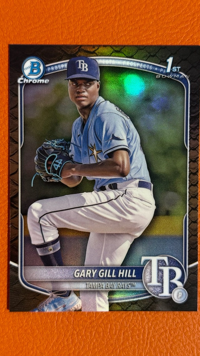 2025 Bowman Chrome Prospects Reptilian Refractor | Gary Gill Hill