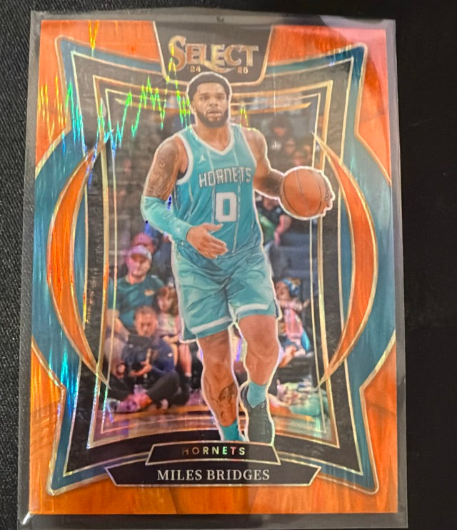 2024 Select Panini Select - Orange Flash Prizm | Miles Bridges