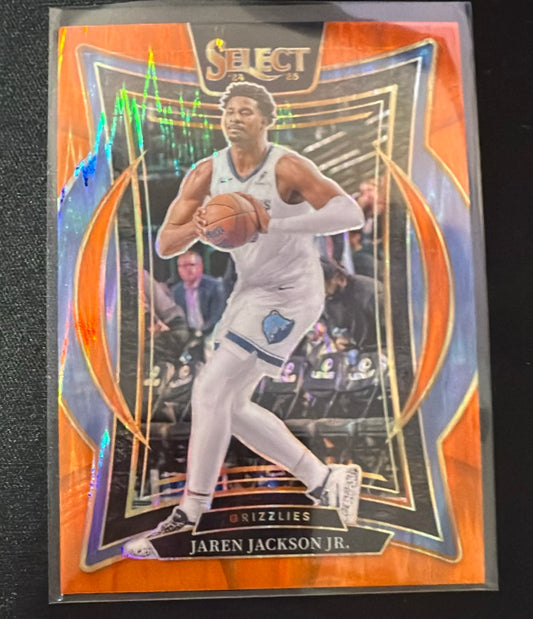 2024 Panini Select - Orange Flash Prizm | Jaren Jackson Jr.