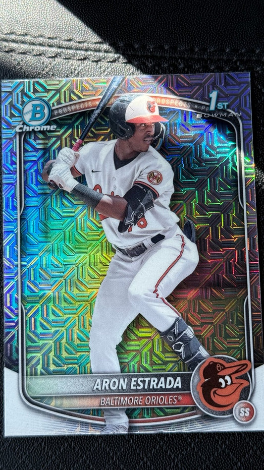 2025 Bowman Chrome Prospects Mojo Refractor | Aron Estrada
