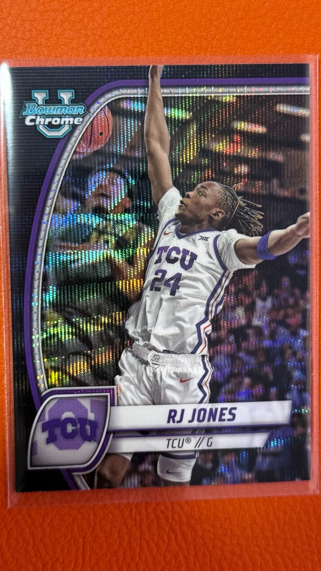 2024 Bowman University Chrome - Black Wave Refractor | RJ Jones