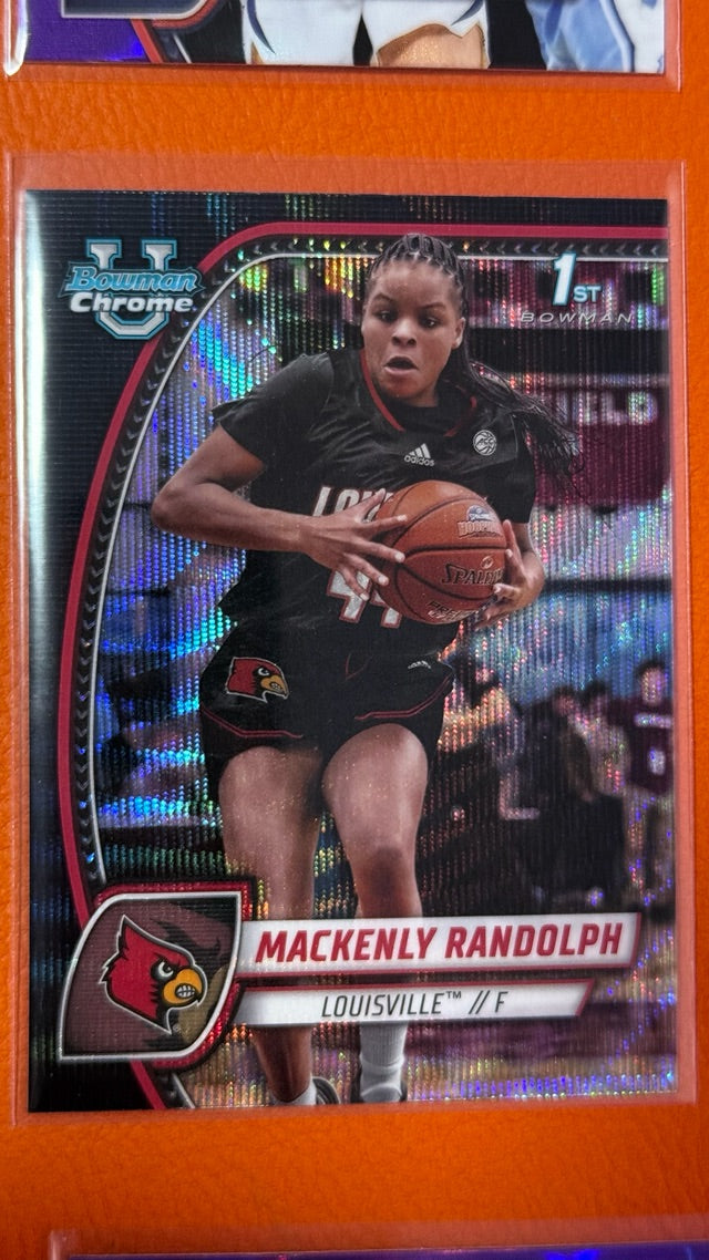 2024 Bowman University Chrome - Black Wave Refractor | Mackenly Randolph