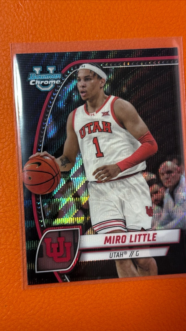 2024 Bowman University Chrome - Black Wave Refractor | Miro Little