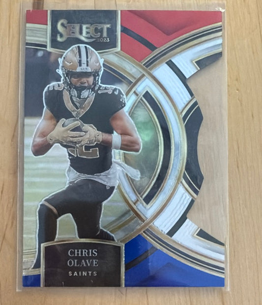 2023 Select Panini Select - Red and Blue Prizms Die Cuts | Chris Olave