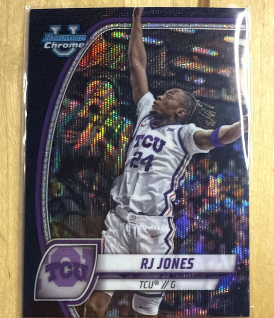 2024 Bowman University Chrome - Purple Lava Refractor | RJ Jones