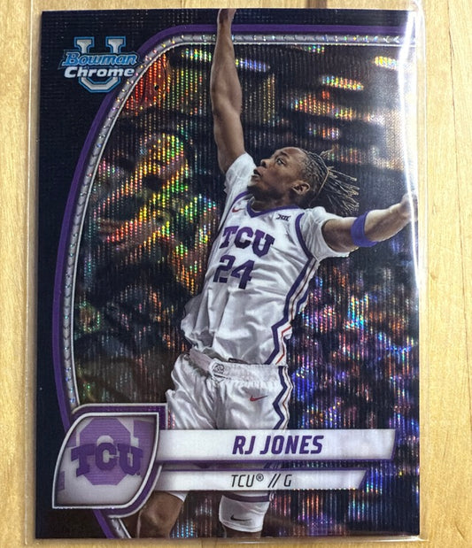 2024 Bowman University Chrome - Black Wave Refractor | RJ Jones