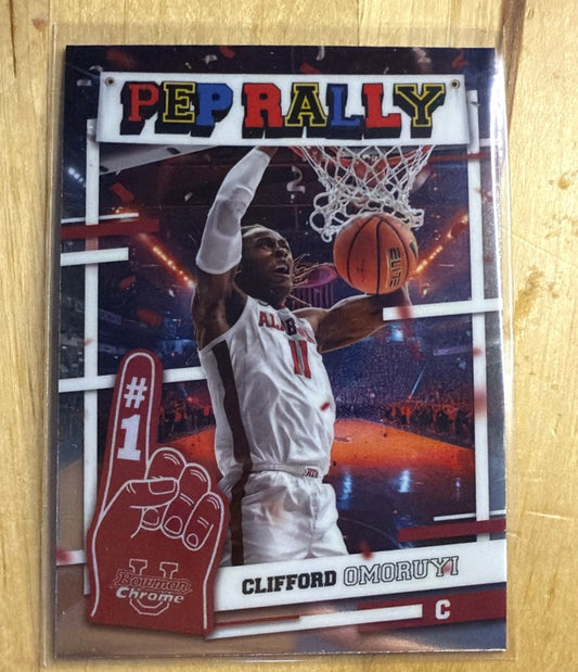 2024 Bowman University Chrome - Pep Rally | Clifford Omoruyi