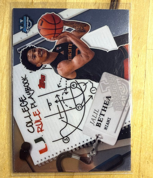 2024 Bowman University Chrome - College Rule Playbook | Jalil Bethea