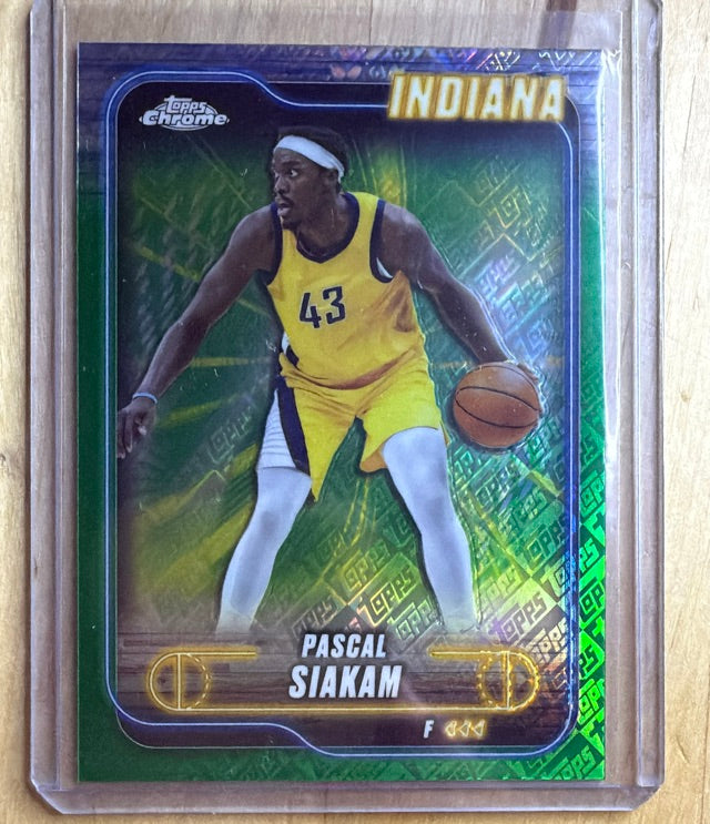 2024 Topps Chrome - Topps Green Refractor | Pascal Siakam