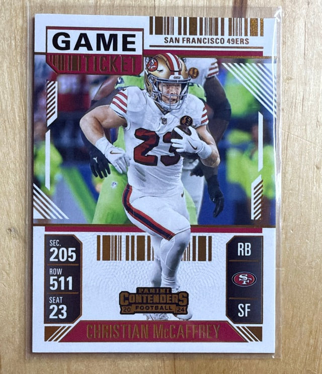 2024 Panini Contenders - Game Ticket Bronze | Christian McCaffrey