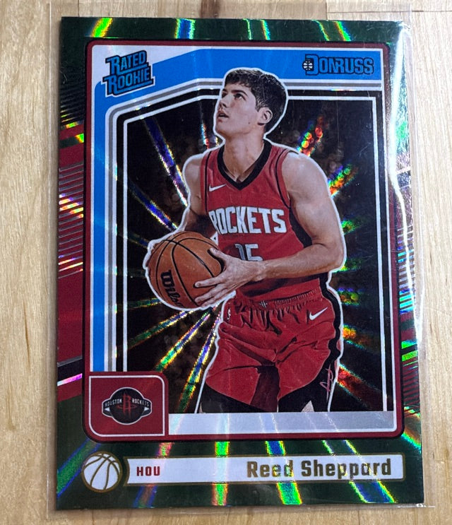 2024 Donruss Holo Green Laser | Reed Sheppard