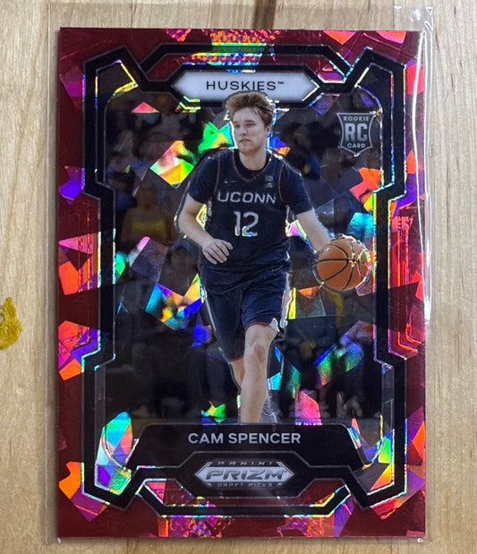 2024 Panini Prizm Draft Picks - Prizms Red Ice | Cam Spencer