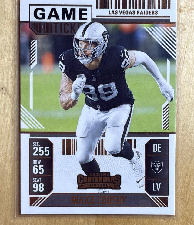 2024 Panini Contenders - Game Ticket Bronze | Maxx Crosby