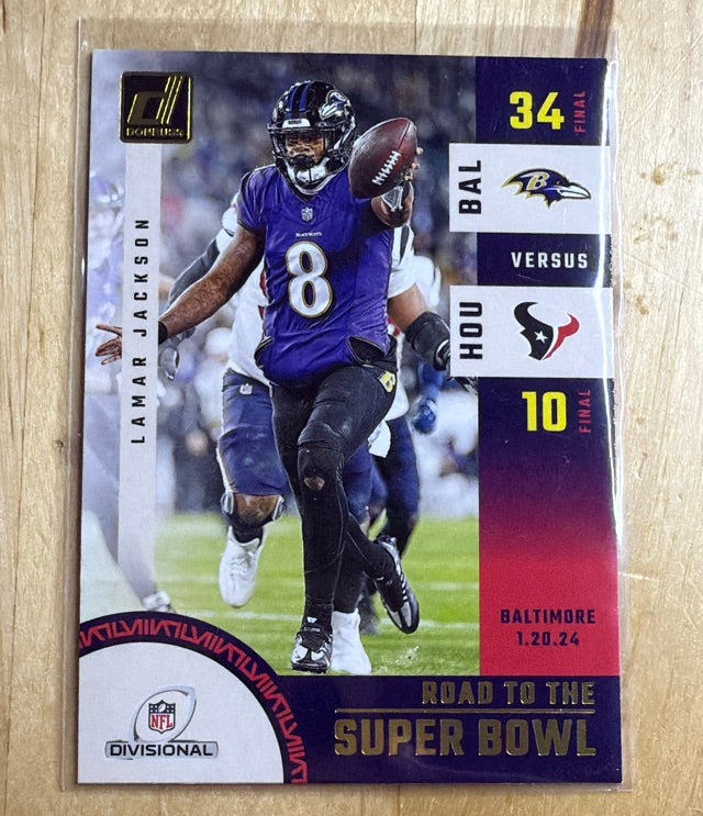 2024 Donruss Road to the Super Bowl Divisional Round | Lamar Jackson