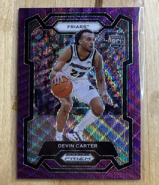 2024 Panini Prizm Draft Picks - Prizms Purple Wave | Devin Carter