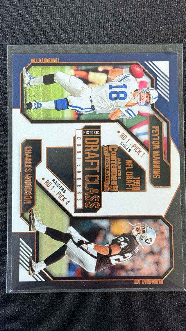 2024 Panini Contenders - Historic Draft Class Contenders Bronze | Charles Woodson / Peyton Manning