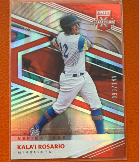 2020 Panini Elite Extra Edition - Aspirations Orange | Kala'i Rosario