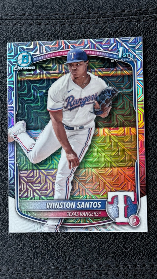 2025 Bowman Chrome Prospects Mojo Refractor | Winston Santos