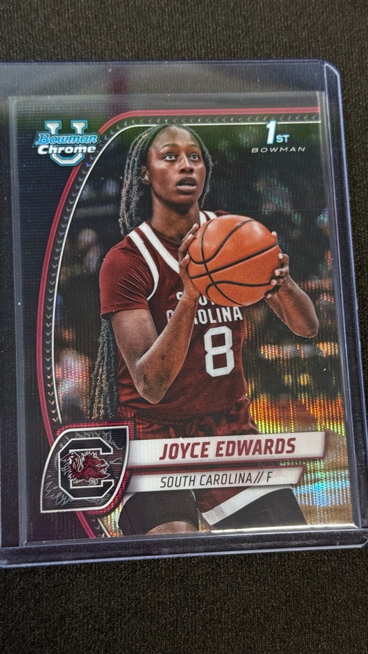 2024 Bowman University Chrome - Black Wave Refractor | Joyce Edwards
