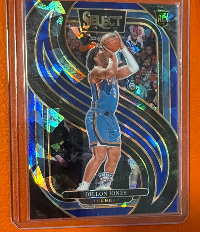 2024 Prizm Panini Select - Blue Cracked Ice Prizm | Dillon Jones