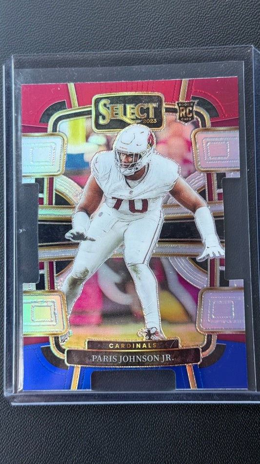 2023 Select Panini Select - Red and Blue Prizms Die Cuts | Paris Johnson Jr.
