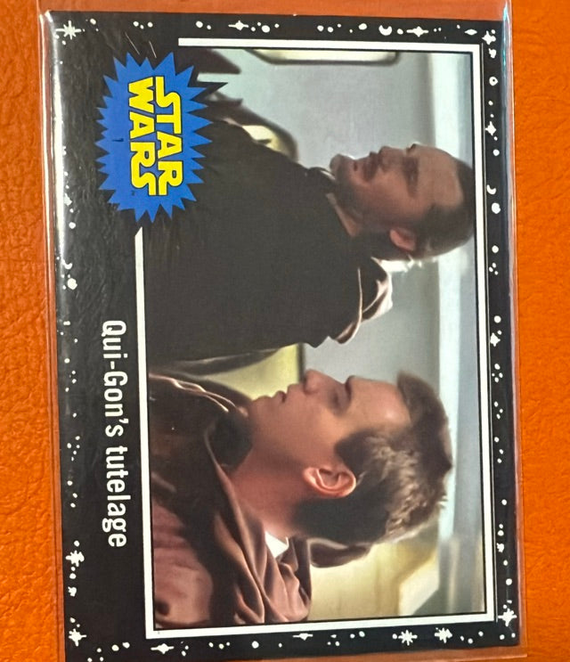 2017 Topps Star Wars Journey To The Last Jedi - Starfield Black | Qui-Gon's tutelage