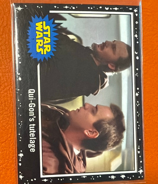 2017 Topps Star Wars Journey To The Last Jedi - Starfield Black | Qui-Gon's tutelage