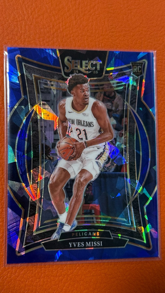 2024 Panini Select - Blue Cracked Ice Prizm | Yves Missi