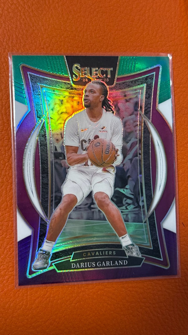 2024 Panini Select - Green White Purple Prizm | Darius Garland
