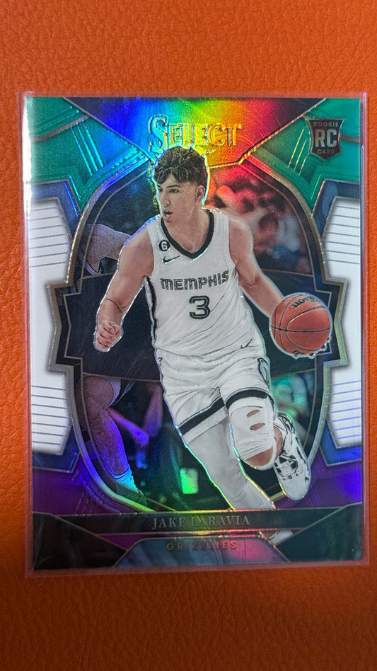 2022 Select Panini Select - Green White Purple Prizms | Jake LaRavia