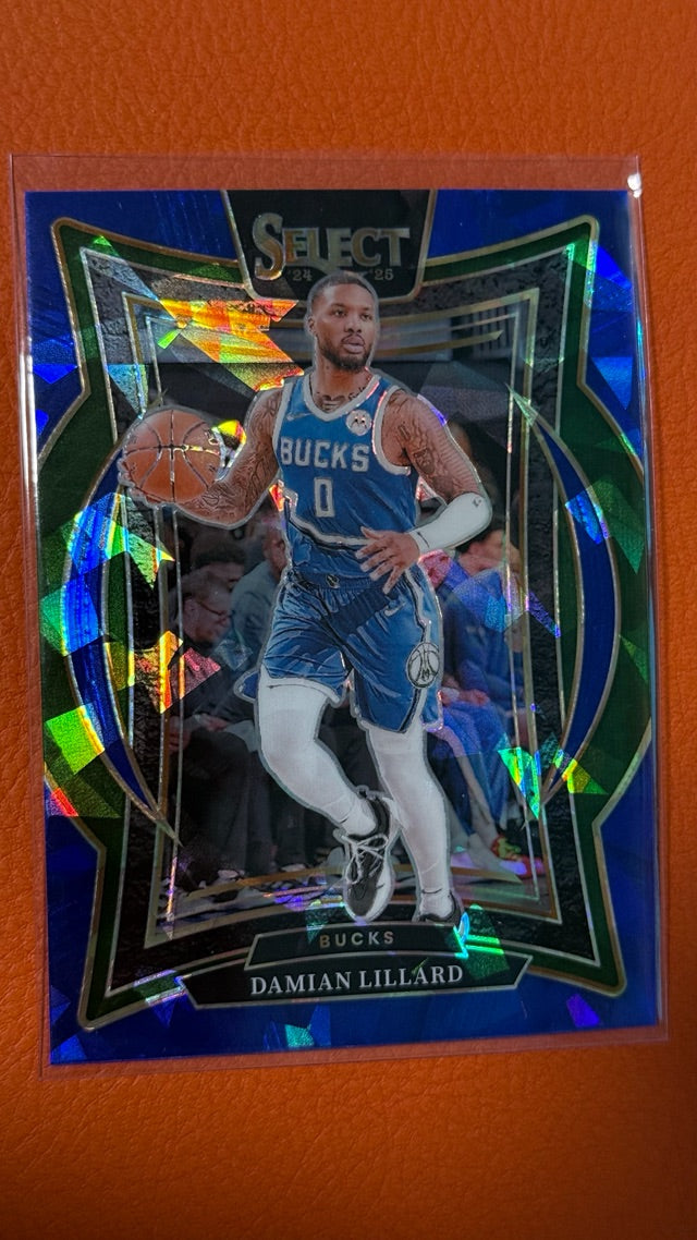 2024 Select Panini Select - Blue Cracked Ice Prizm | Damian Lillard