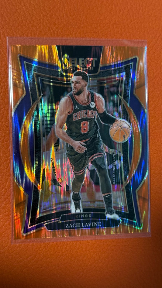 2024 Panini Select - Orange Flash Prizm | Zach LaVine
