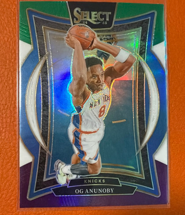 2024 Select Panini Select - Green White Purple Prizm | OG Anunoby