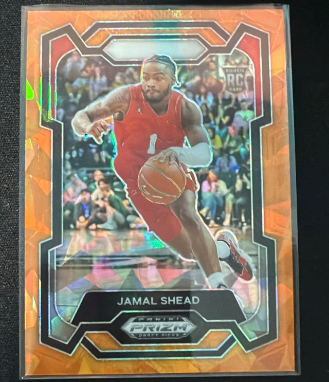 2024 Prizm Panini Prizm Draft Picks - Prizms Orange Ice | Jamal Shead