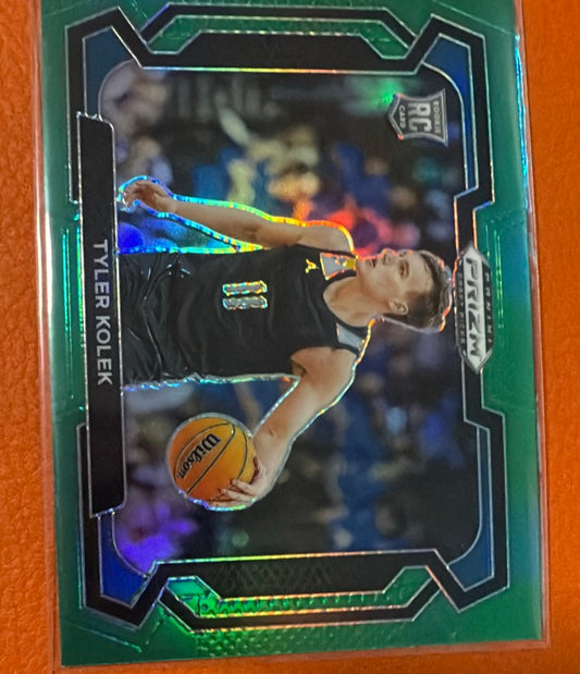 2024 Prizm Panini Prizm Draft Picks - Prizms Green | Tyler Kolek